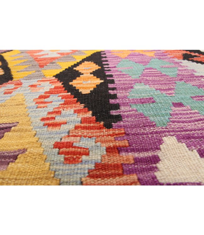 244x170cm Handmade Afghan Traditioneel Kilim Area Rug Wool Carpet