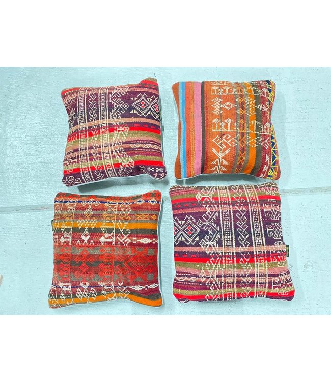 4x kilim cushions ca 45x45 cm with filling