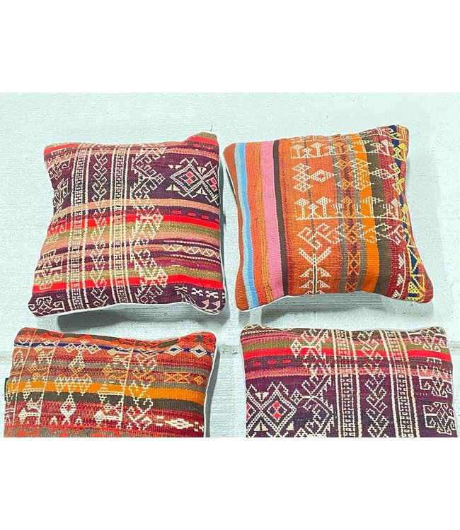 4x kilim cushions ca 45x45 cm with filling