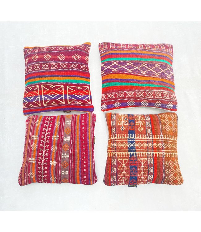 4x kilim cushions ca 45x45 cm with filling