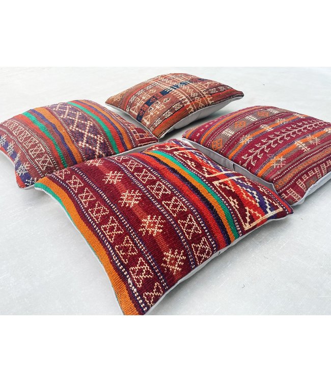 4x kilim cushions ca 45x45 cm with filling