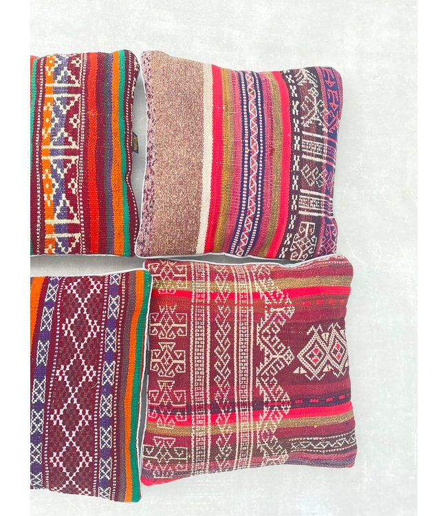 4x kilim cushions ca 45x45 cm with filling