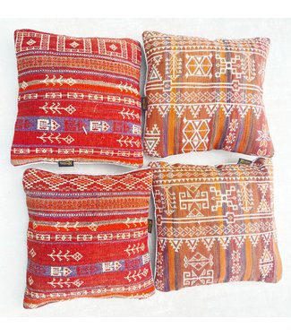 4x kilim cushions ca 45x45 cm with filling