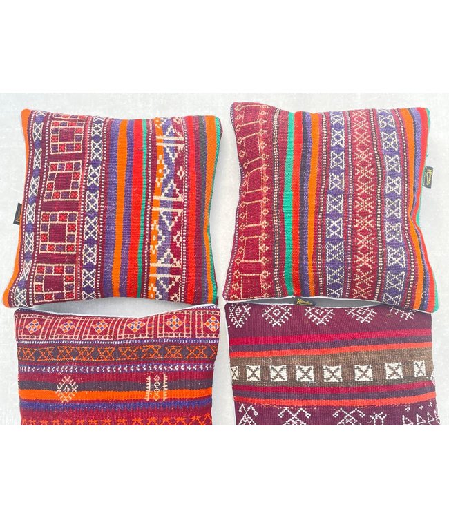 4x kilim cushions ca 45x45 cm with filling