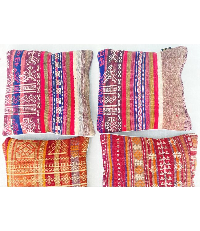 4x kilim cushions ca 45x45 cm with filling
