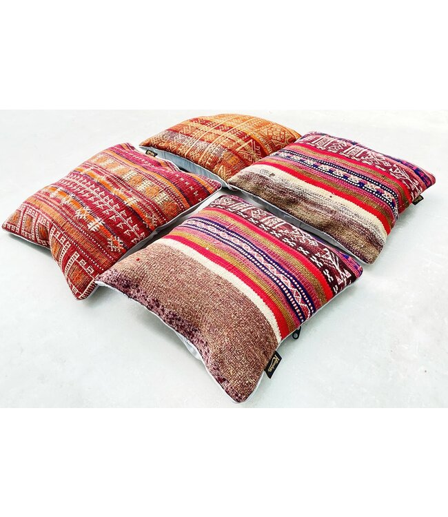 4x kilim cushions ca 45x45 cm with filling