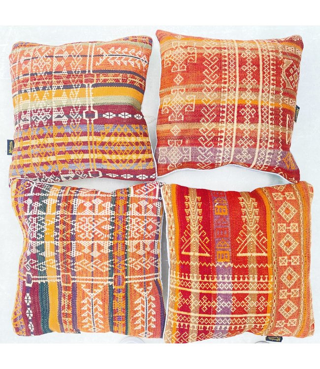 4x kilim cushions ca 45x45 cm with filling