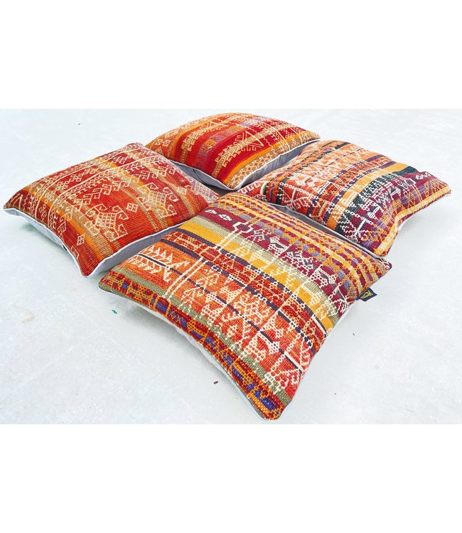 4x kilim cushions ca 45x45 cm with filling