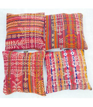 4x kilim cushions ca 45x45 cm with filling