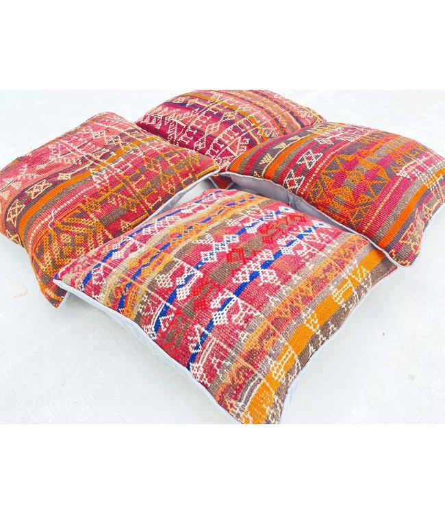 4x kilim cushions ca 45x45 cm with filling