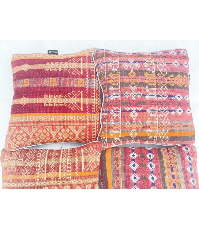 4x kilim cushions ca 45x45 cm with filling