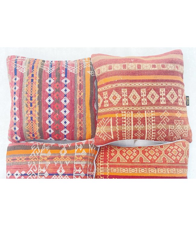 4x kilim cushions ca 45x45 cm with filling