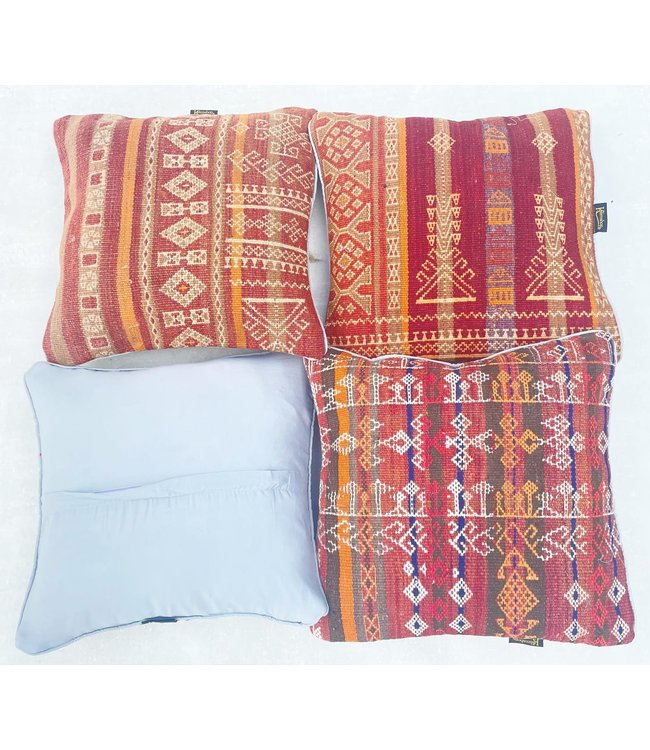 4x kilim cushions ca 45x45 cm with filling