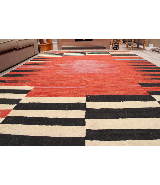 296x200 cm Handmade Afghan Kilim Area Rug Modrn