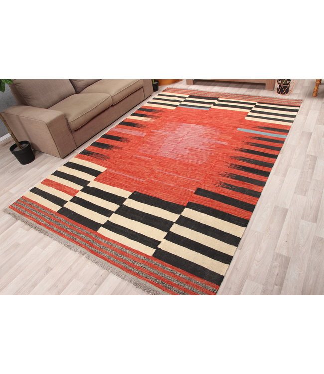 296x200 cm Handmade Afghan Kilim Area Rug Modrn