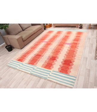 306x208 Handmade Afghan Kilim Area Rug Modrn