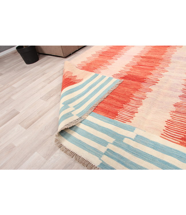 306x208 Handmade Afghan Kilim Area Rug Modrn