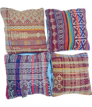 4x kilim cushions ca 45x45 cm with filling
