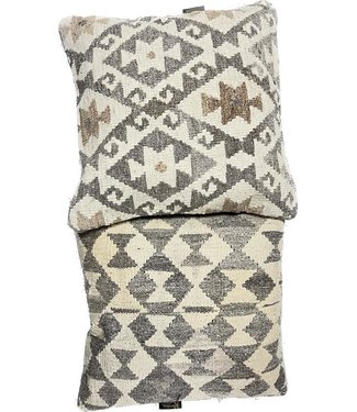 2x kilim cushion cover natural ca 45x45 cm with filling