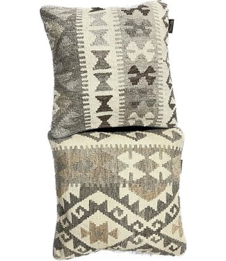 2x kilim cushion cover natural ca 45x45 cm with filling