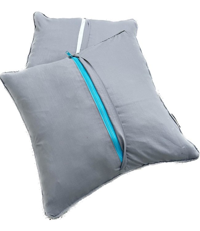 2x kelim kussens natural ca 45x45 cm met vulling