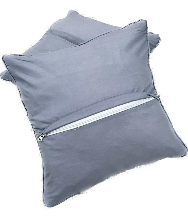 2x kelim kussens natural ca 45x45 cm met vulling