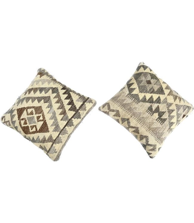 2x kelim kissens natural ca  45x45 cm mit Füllung