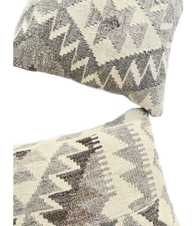 2x kilim cushion cover natural ca 45x45 cm with filling