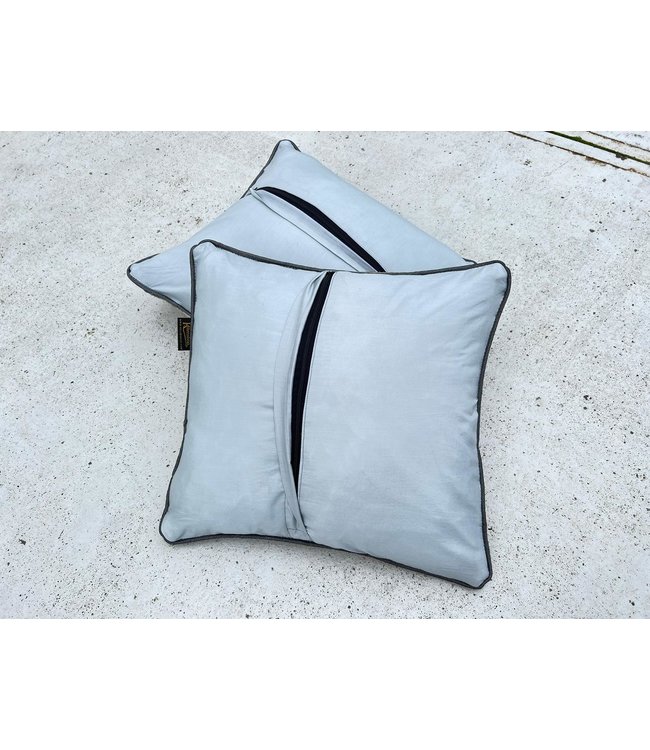 2x kelim kussens natural ca 45x45 cm met vulling