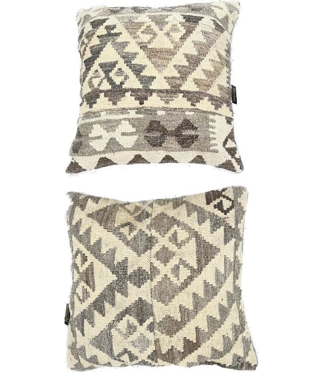 2x kilim cushion cover natural ca 45x45 cm with filling