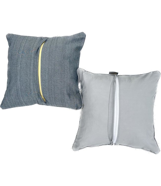 2x kelim kussens natural ca 45x45 cm met vulling