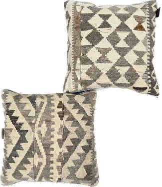 2x kelim kissens natural ca  45x45 cm mit Füllung