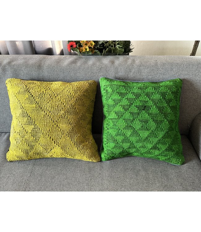 2xkilim cushion cover traditional ca 45x45 cm with filling
