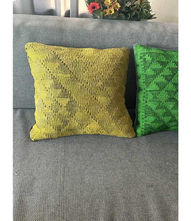 2xkelim kussens traditioneel ca 45x45 cm met vulling