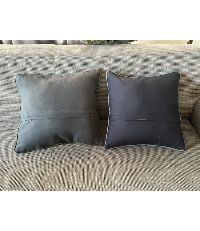 2xkelim kussens traditioneel ca 45x45 cm met vulling