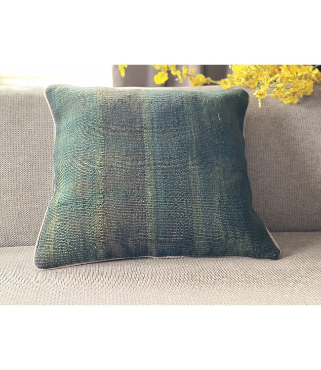 1x kilim cushion cover moederne ca 45x45 cm with filling