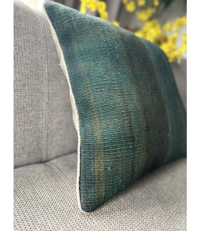 1x kilim cushion cover moederne ca 45x45 cm with filling