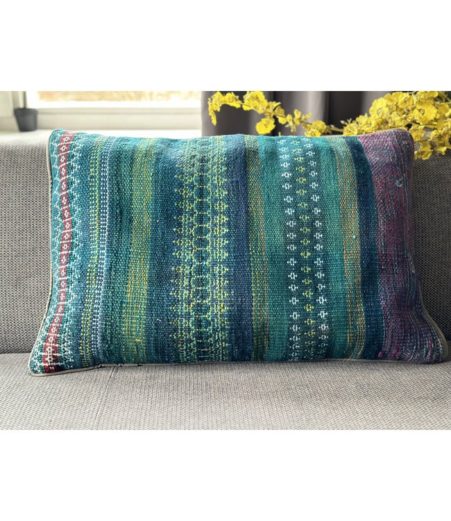1xkilim cushion cover moederne ca 60x40 cm with filling