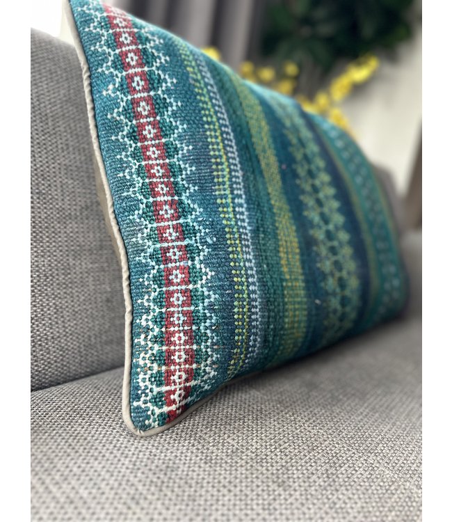 1xkelim kussens Modern ca 60x40 cm met vulling