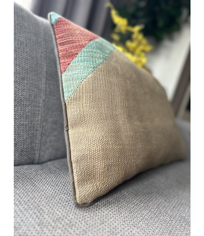 1xkilim cushion cover moederne ca 60x40 cm with filling