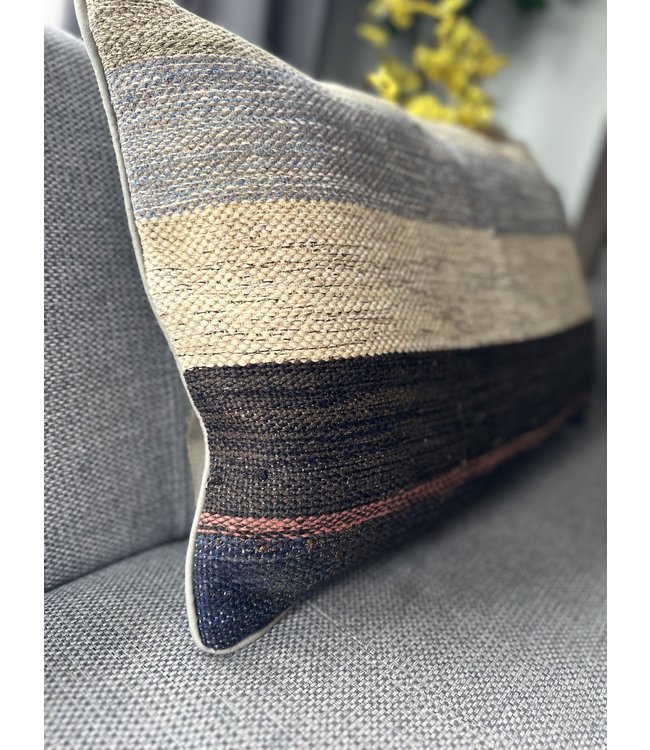 1xkelim kussens Modern ca 60x40 cm met vulling