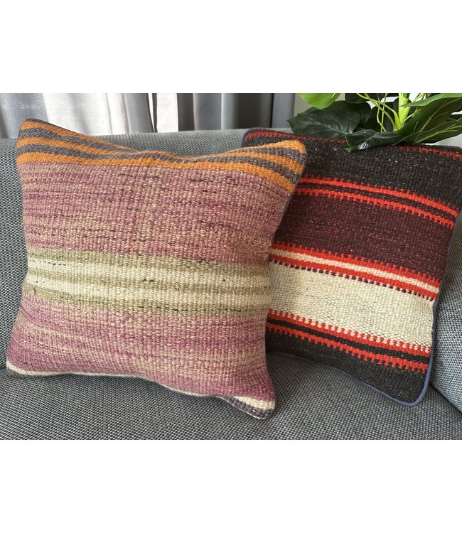 vintage 2x  Vintage kelim kissens  ca 40x40 cm mit Füllung