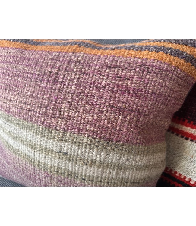 vintage 2x unike vintage kelim kussens met vulling 40x40 cm