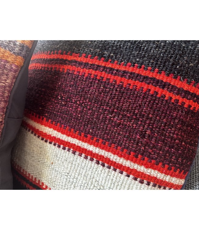 vintage 2x kilim cushion cover ca 40x40 cm with filling