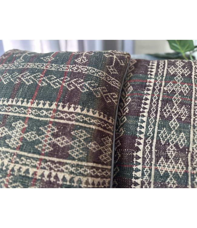 vintage 2x unike vintage kelim kussens met vulling 40x40 cm     - Copy - Copy