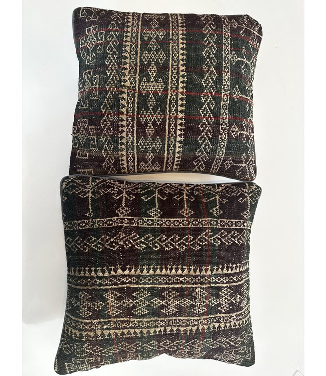 vintage 4 x kilim cushion cover ca 40x40 cm with filling  - Copy - Copy