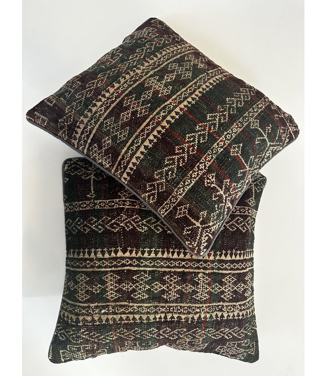 vintage 2x unike vintage kelim kussens met vulling 40x40 cm     - Copy - Copy