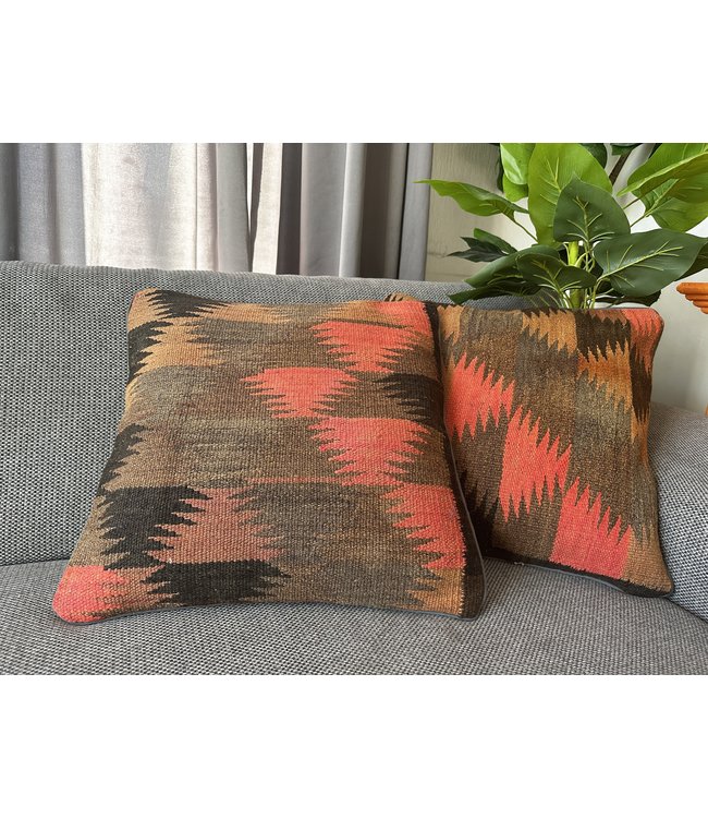 vintage 2x  Vintage kelim kissens  ca 40x40 cm mit Füllung