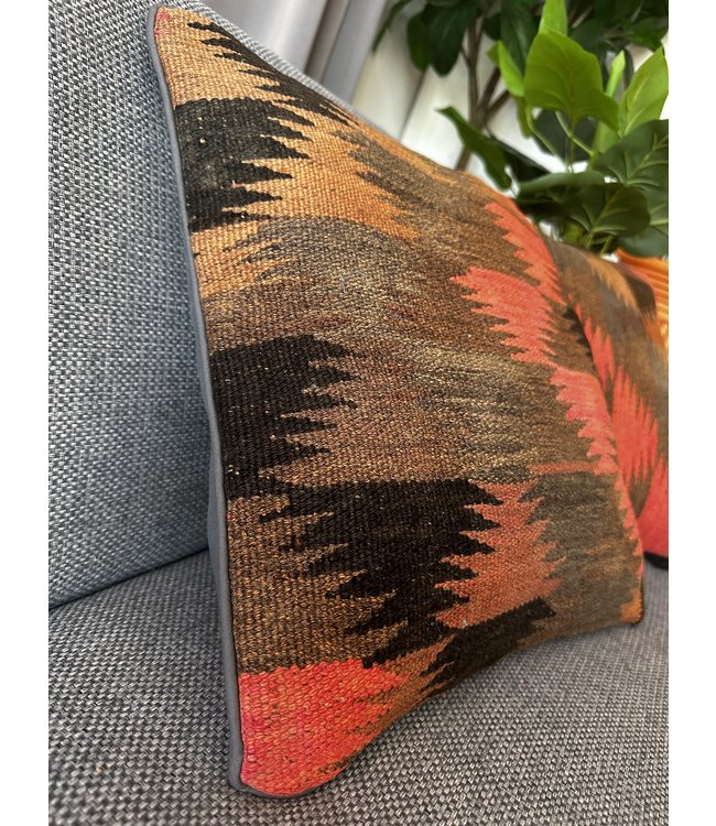 vintage 2x kilim cushion cover ca 40x40 cm with filling  -