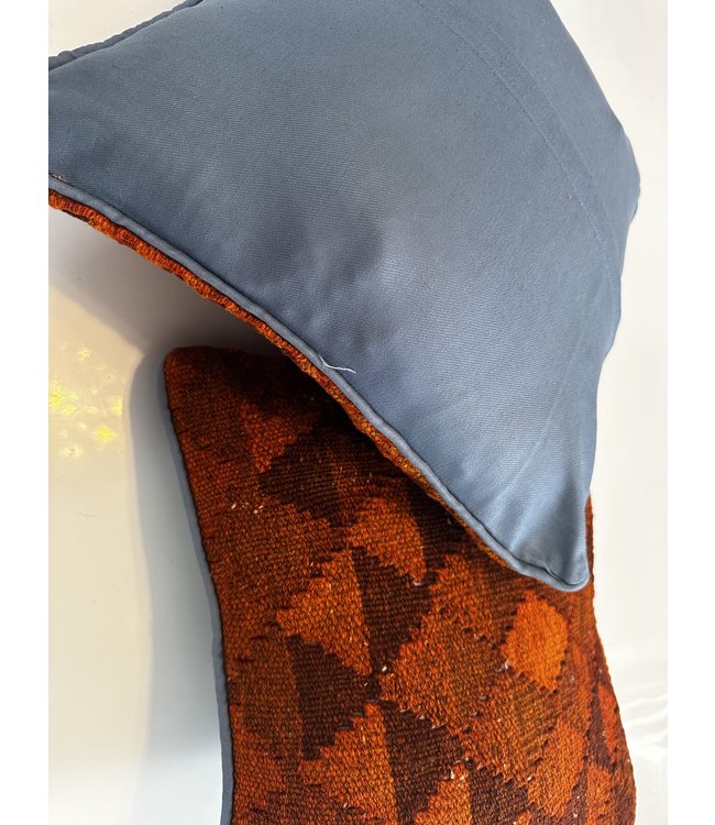 vintage 2x kilim cushion cover ca 40x40 cm with filling